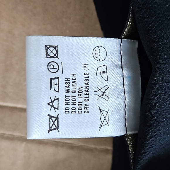 Escada black floral flowy skirt-42 - Picture 8 of 9